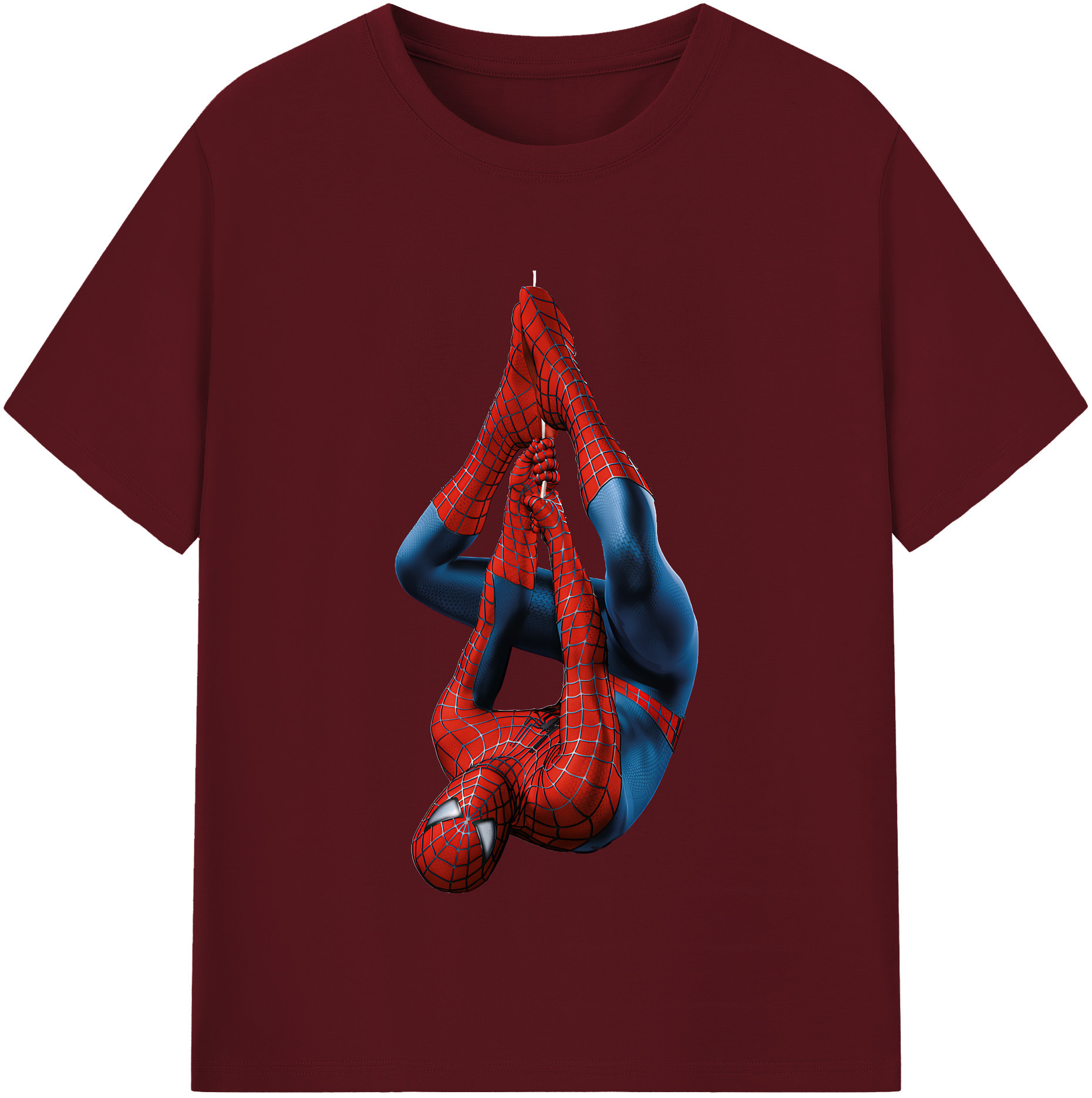 Spider Man スパイダーマン 綿100％半袖Tシャツ（フロントプリント）
